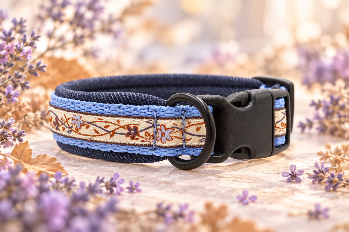 Halsband „Lavender Whisper“ Klick / Sofortkauf / Innenumfang ca. 21.5-24 cm