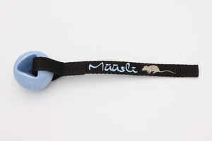 Müüsli mini MOBY SOFTBAITS Ball 5.5 x 3.8 cm / Total Länge ca. 20 cm  / Bandbreite 1.6 cm / Band