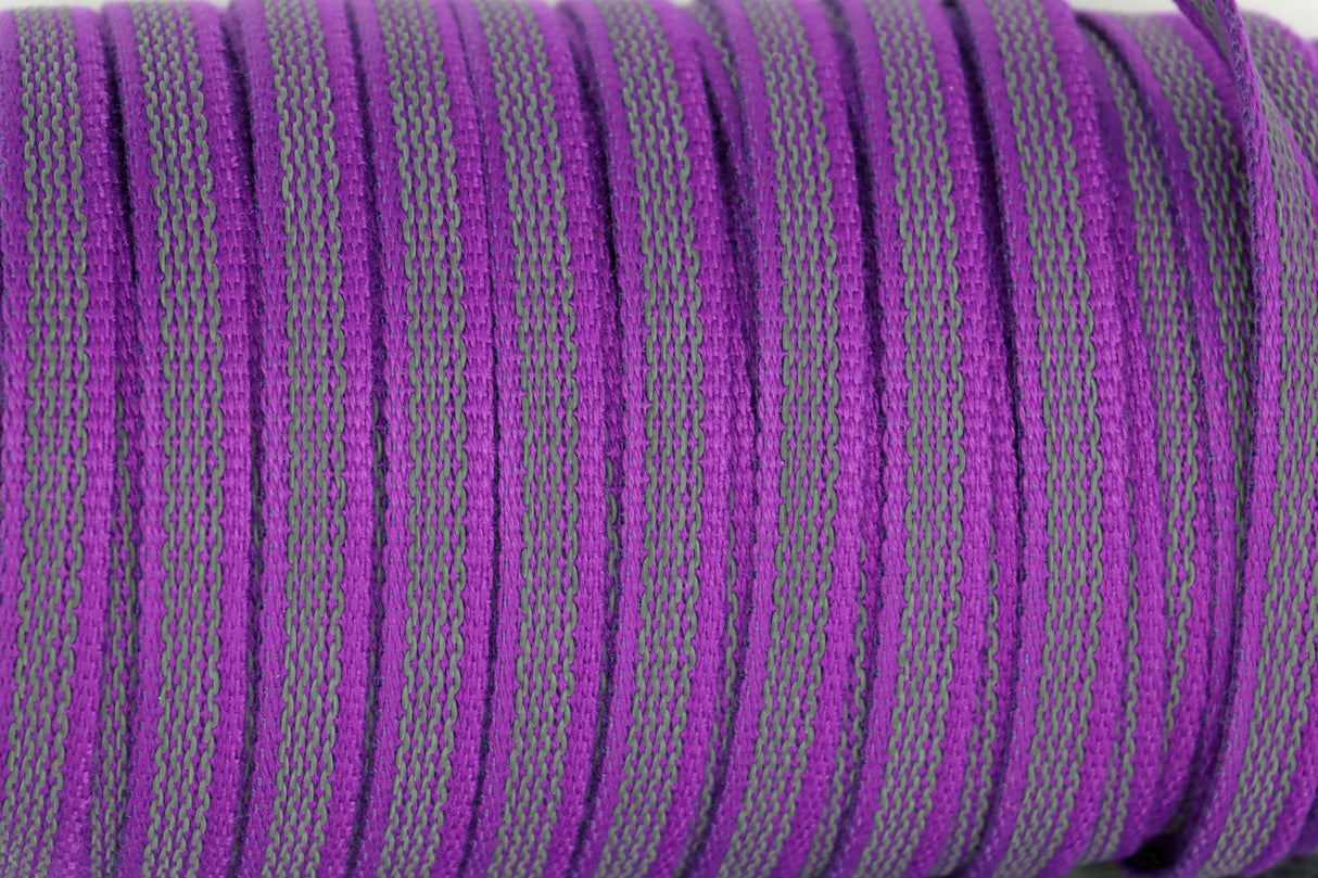 Anti-Rutsch -Baumwolltouch Gurtband- Made in Germany - OEKO-TEX® Klasse 1 violett