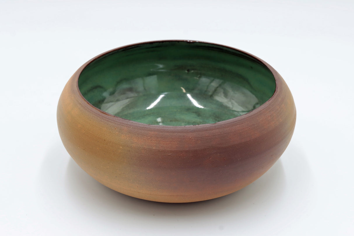 Keramikschüssel "Verdigris" – Kleine Schale in Kupfer & Grün