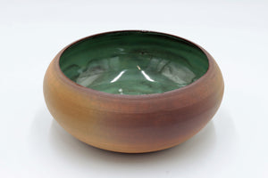 Keramikschüssel "Verdigris" – Kleine Schale in Kupfer & Grün