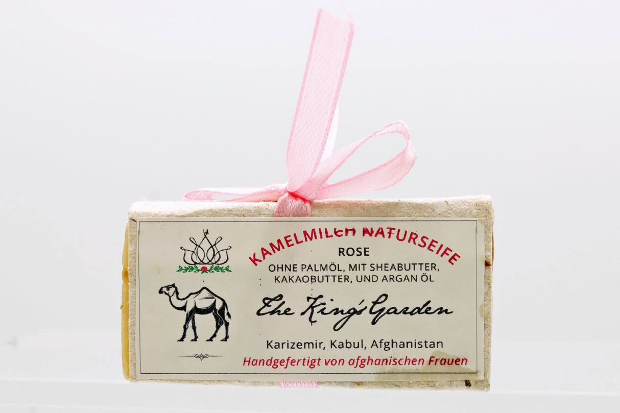Naturseife Kamelmilch / Rose 50 g OHNE PALMÖL