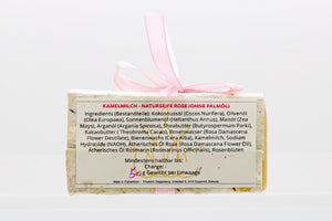 Naturseife Kamelmilch / Rose 50 g OHNE PALMÖL