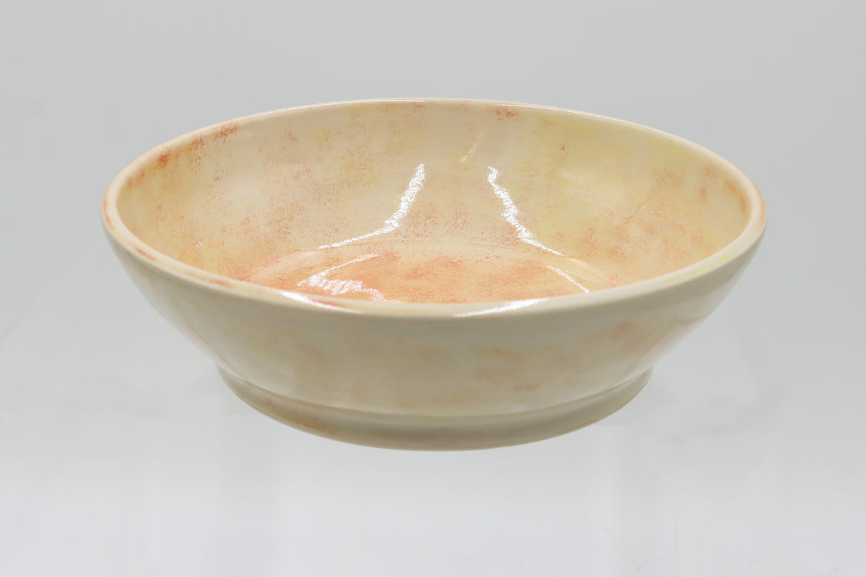 Keramikschale „Sonnenblüte“ – Gelb & Rosé