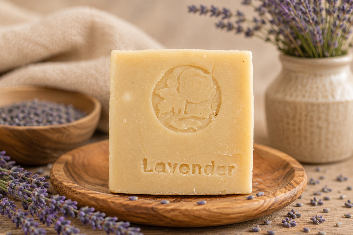 Naturseife Lavendel 50 g mit Kamelmilch OHNE PALMÖL