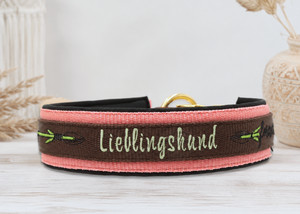 'Lieblingshund Spirit' – extrabreites Zugentlastungs-Halsband/ extra Breit/ Sofortkauf / Innenumfang ca. 45 - 50 cm