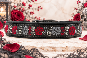 Halsband „Gothic Rose“ Klick mit Fidlock/ Sofortkauf / Innenumfang ca. 34-39 cm
