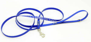 BioThane® 2.10 M / 13 mm / blau /  Super Flex 1.5 mm/  mit Strassnieten