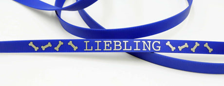 BioThane® 2.10 M / 13 mm / blau /  Super Flex 1.5 mm/  mit Strassnieten