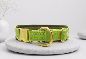 'Butterfly Meadow' – extrabreites Zugentlastungs-Halsband/ Sofortkauf / Innenumfang ca. 45 - 50 cm (Kopie)