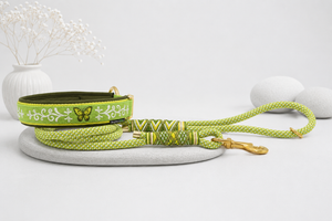 'Butterfly Meadow' – extrabreites Zugentlastungs-Halsband/ Sofortkauf / Innenumfang ca. 45 - 50 cm (Kopie)