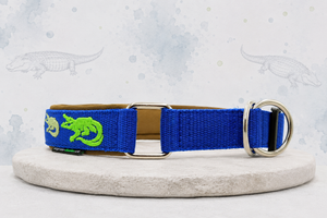 🌿🐊 Halsband „Wild River“ Zugstopp / Sofortkauf / Innenumfang ca. 39-44 cm