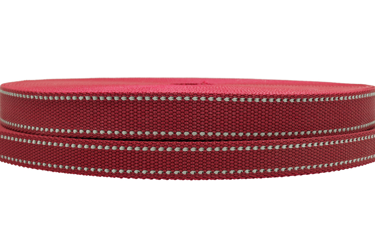 Polypropylen Gurtband bordeaux ( PP ) 2.5 mm reflektierend