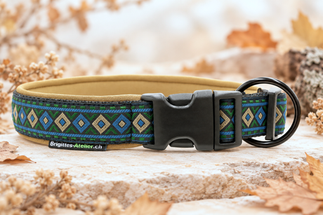 Halsband „Earth Spirit“  Zugentlastung/ Sofortkauf / Innenumfang ca. 41-49 cm