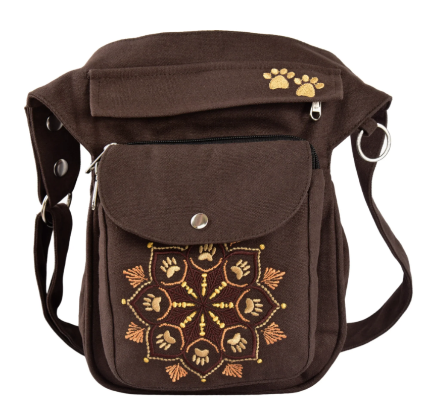 Nijens Gassitasche Hannover Mandala HS 07 braun Canvas