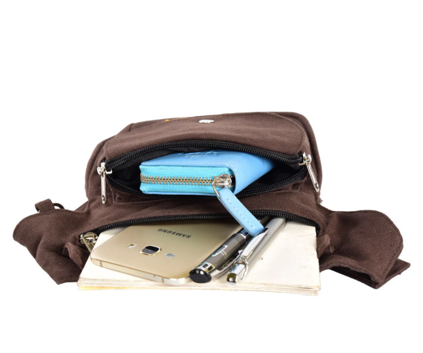 Nijens Gassitasche Hannover Mandala HS 07 braun Canvas
