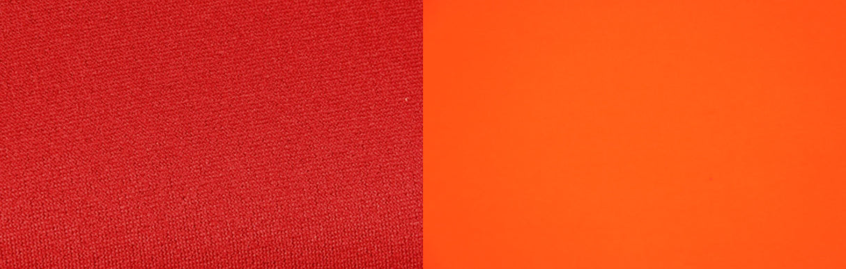 Neopren rot/knallorange beidseitig Polyester kaschiert 1.5 mm