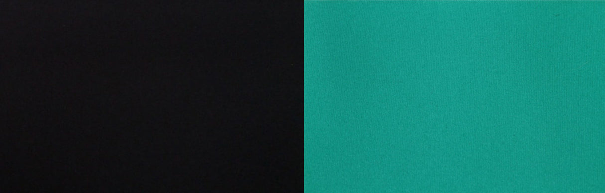 Neopren schwarz/mint beidseitig Polyester kaschiert 1.5 mm