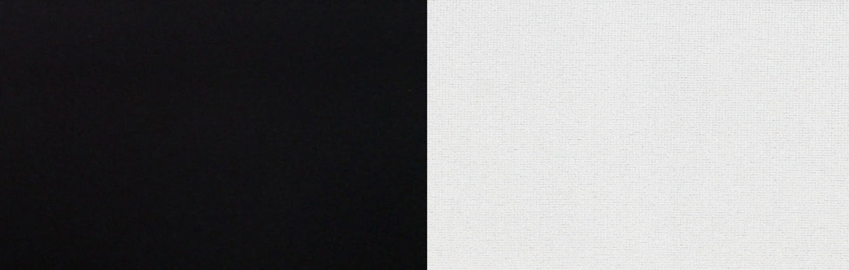 Neopren schwarz/weiss (nicht deckend) beidseitig Polyester kaschiert 1.5 mm